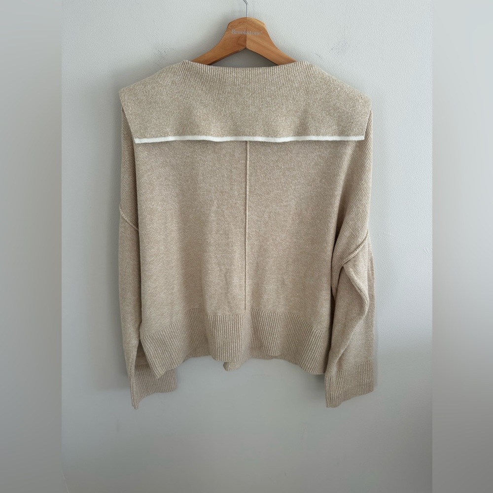 Banana Republic solid sailor collared sweater org… - image 7